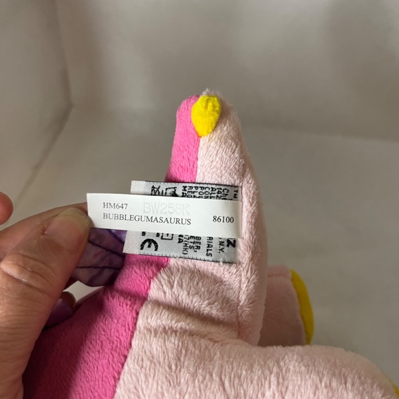 GANZ Webkinz Bubblegumasaurus Dinosaur Plush Stuffed Animal Toy HM647 NO CODE - Picture 9 of 9